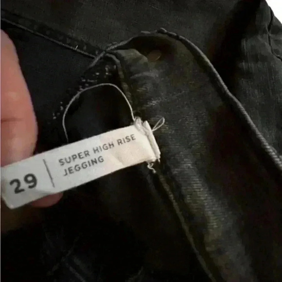 PacSun Faded Black Super High‎ Rise Skinny Jeggings, 29 - Picture 2 of 5